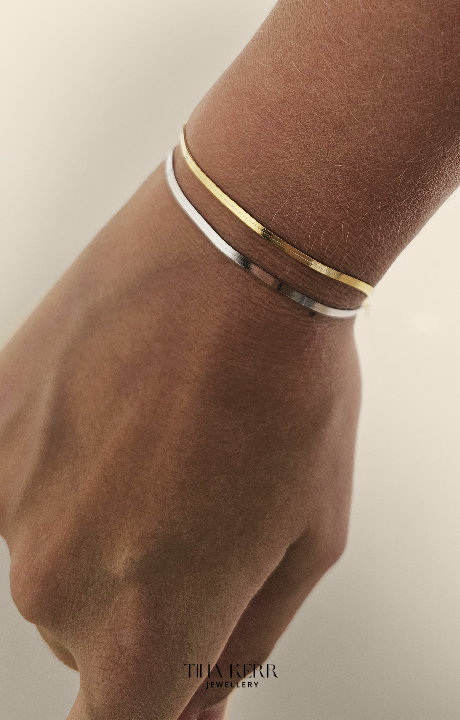 Dainty Herringbone Bracelet
