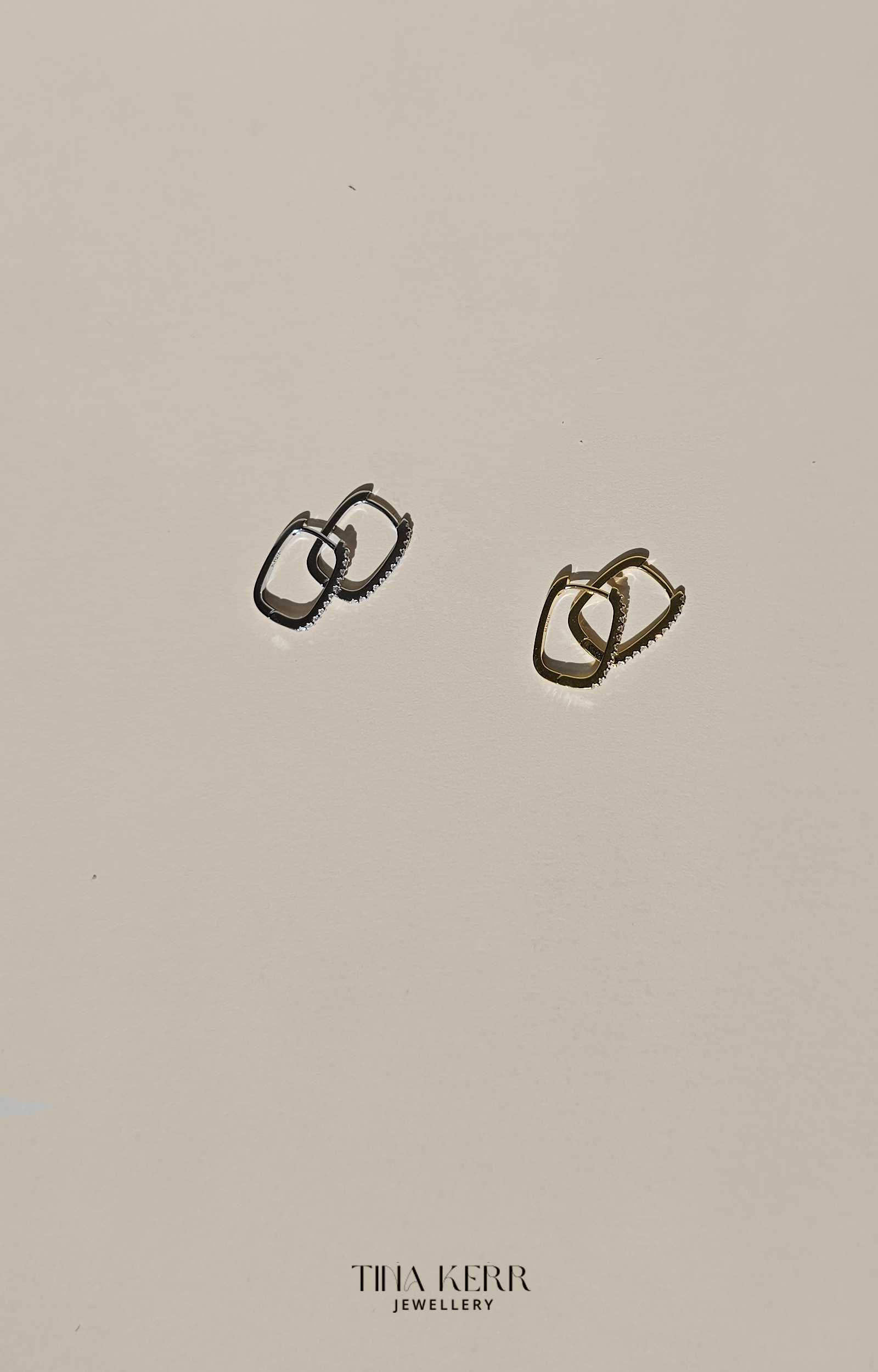 Link Sparkly Hoop Earrings