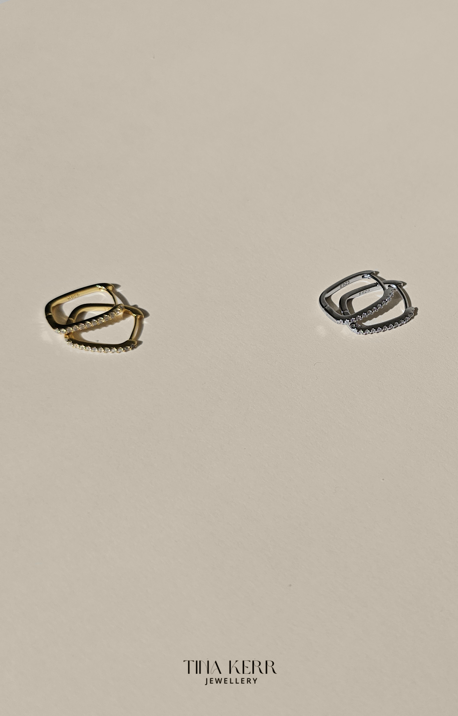 Link Sparkly Hoop Earrings