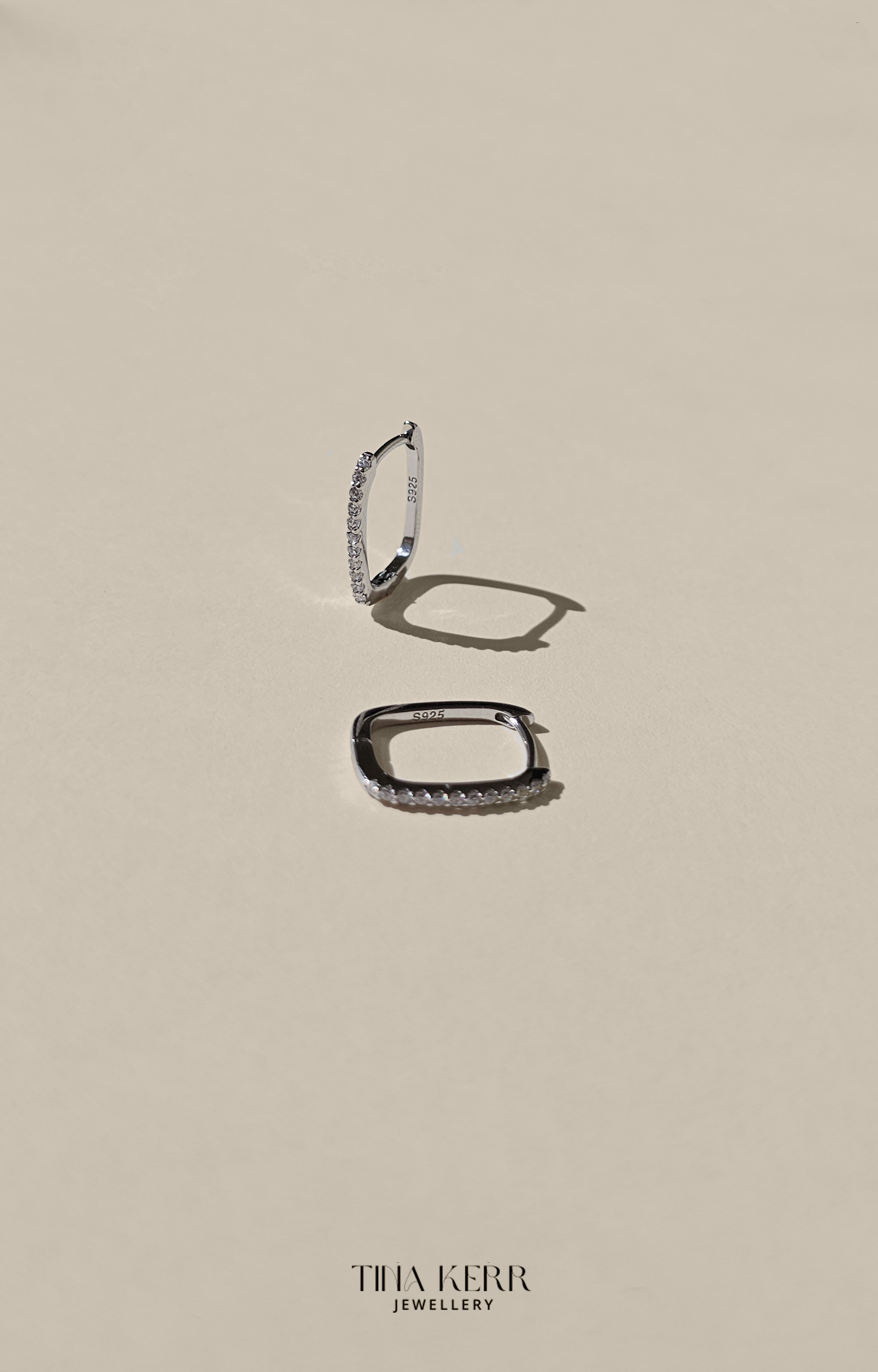 Link Sparkly Hoop Earrings