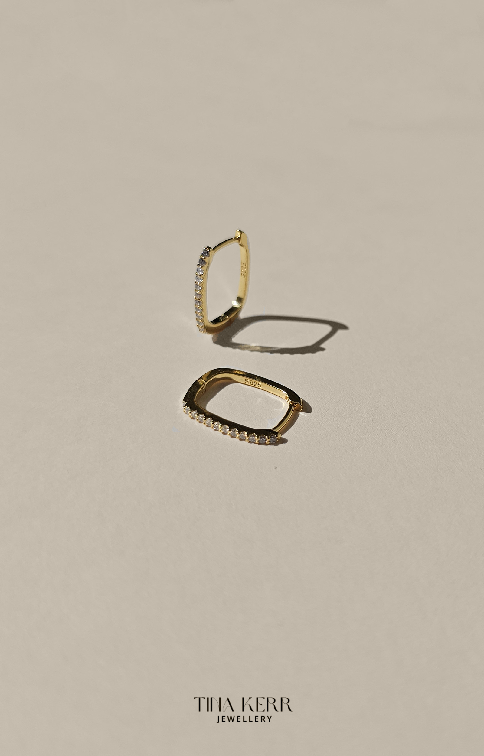 Link Sparkly Hoop Earrings