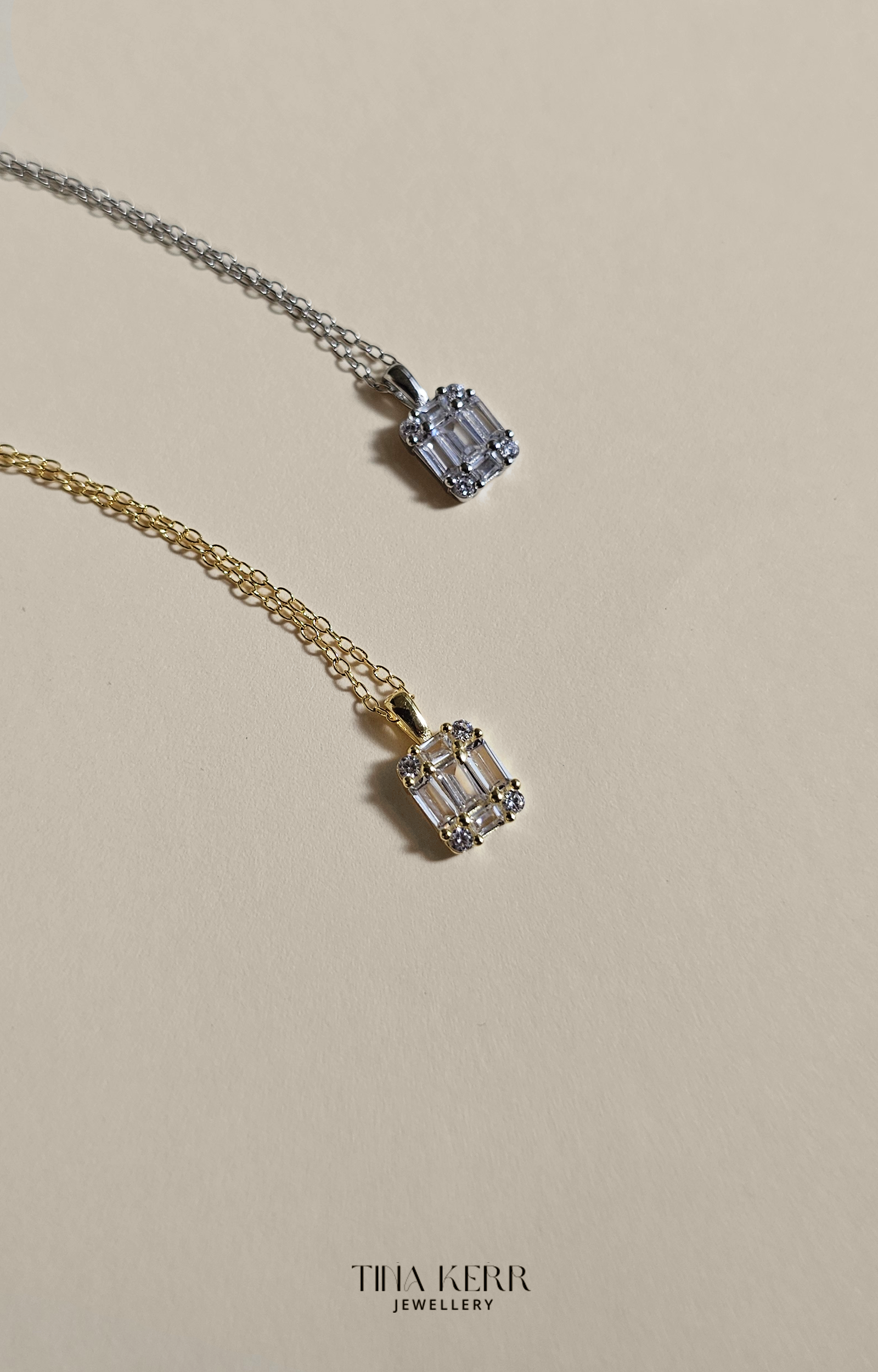 Dainty Baguette CZ Necklace