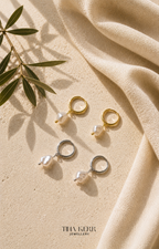 Lena Dangly Hoop Earrings