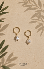 Lena Dangly Hoop Earrings