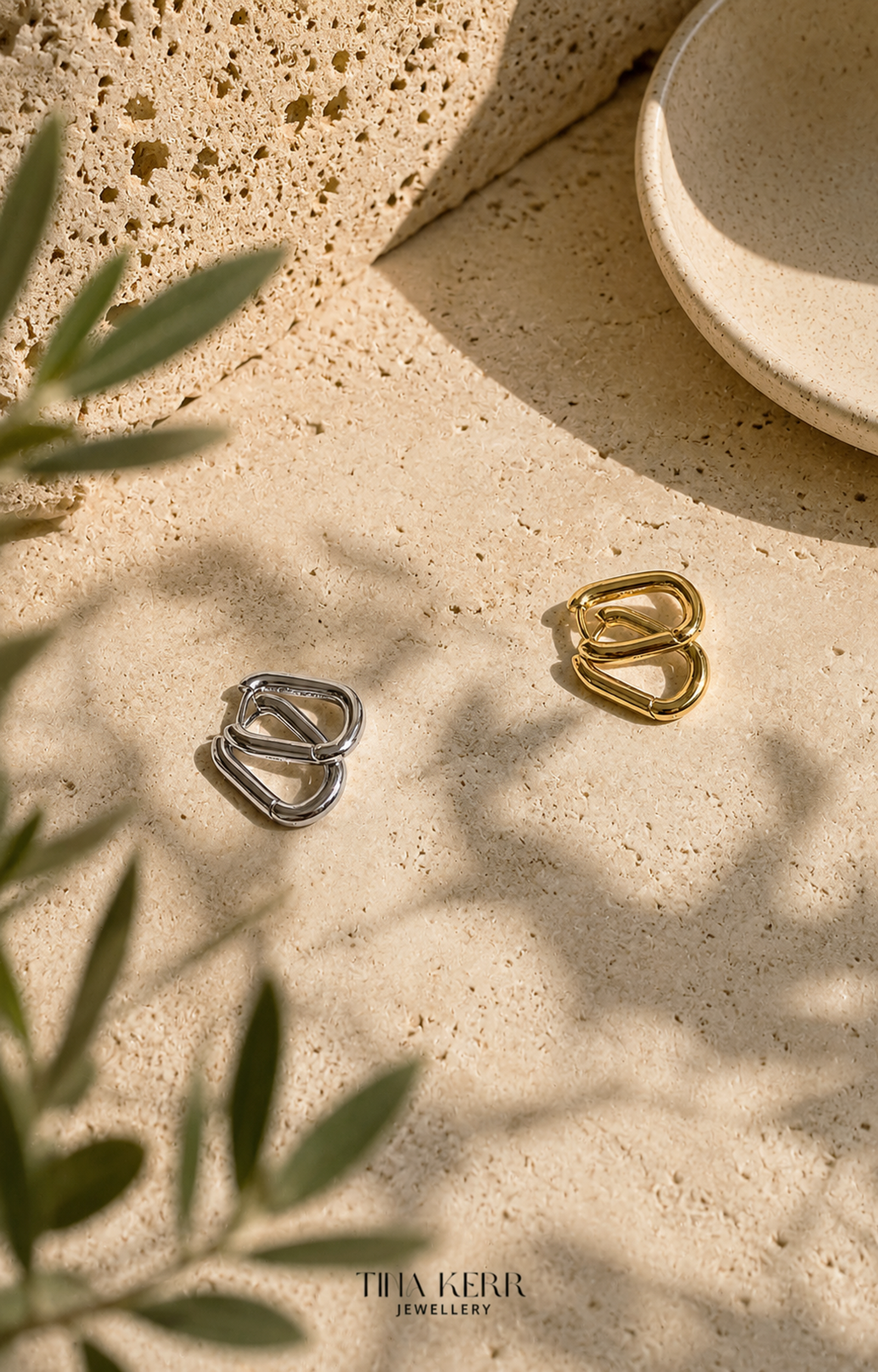 Link Huggie Hoop Earrings