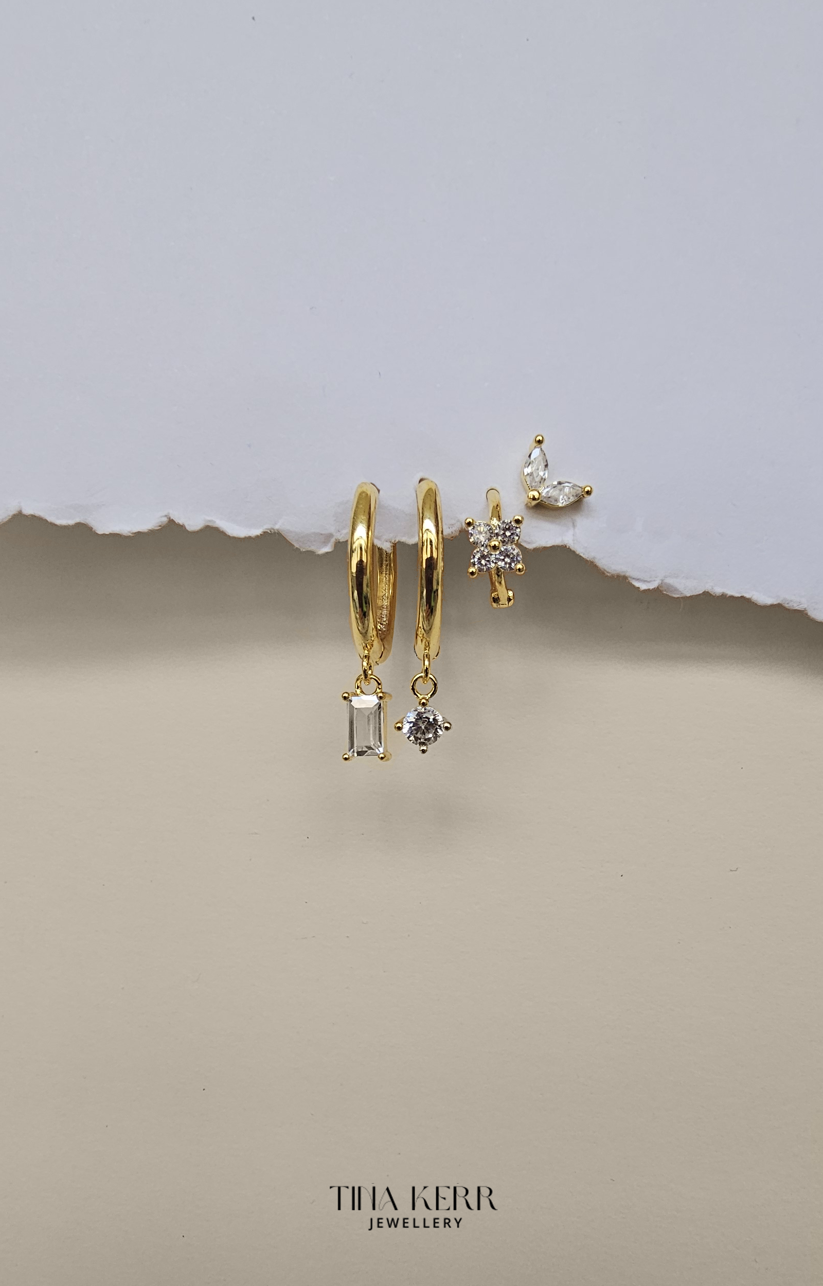 Luxe 4pcs Earring Set