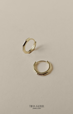 Octa Huggie Hoop Earrings
