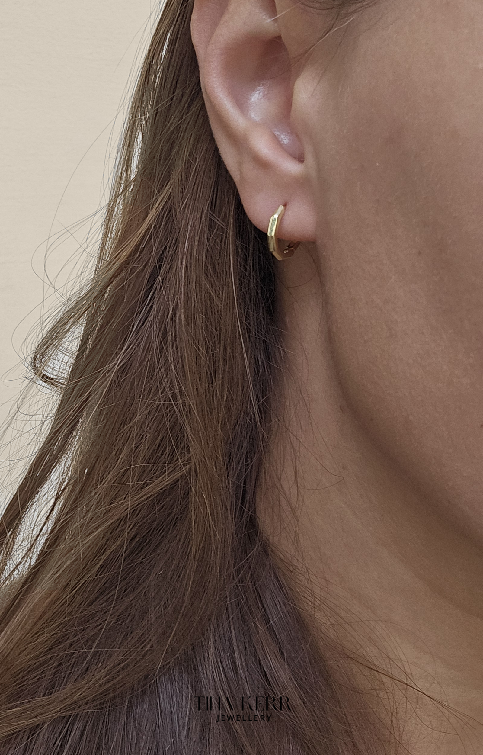 Octa Huggie Hoop Earrings