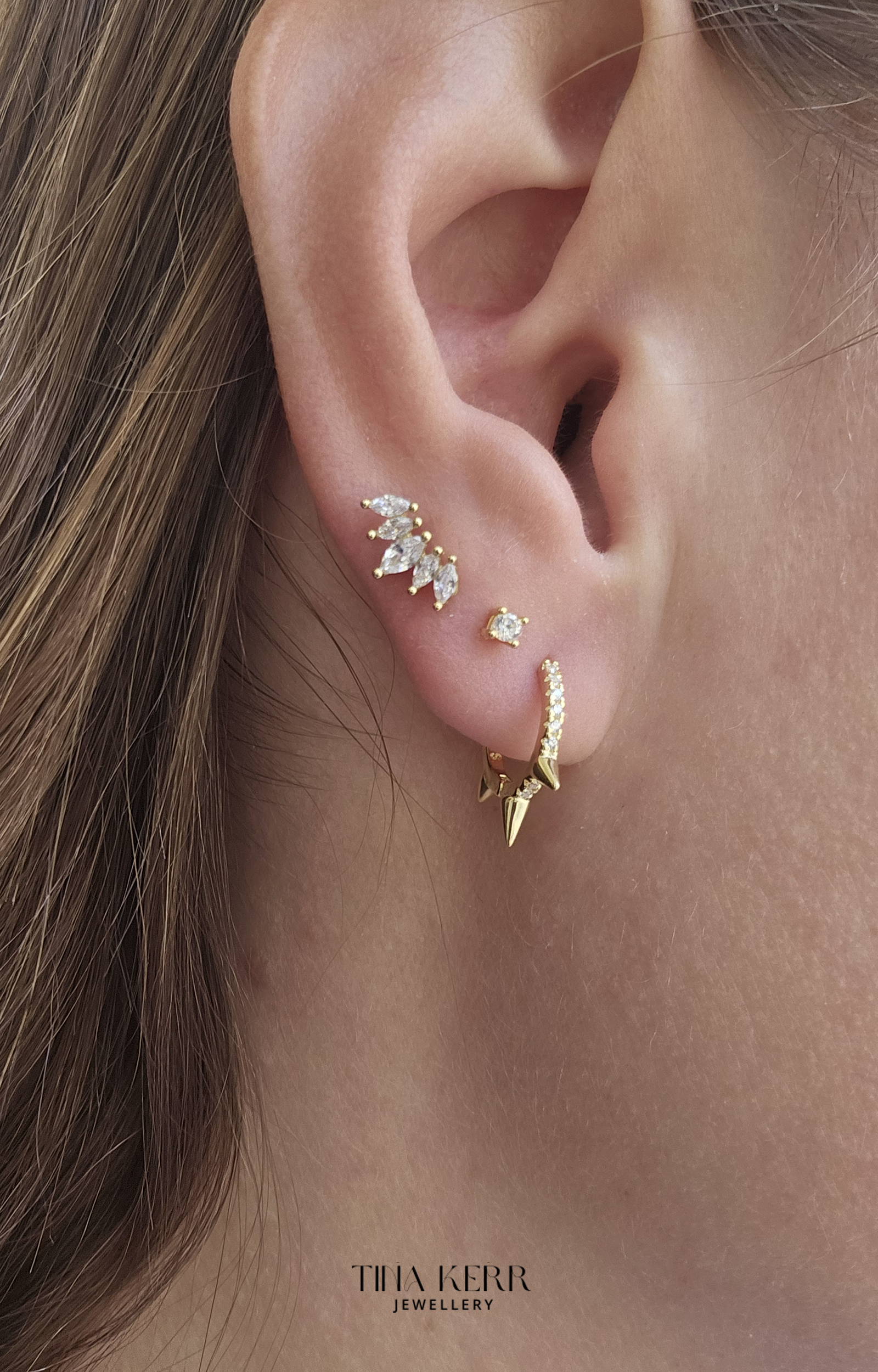 Akida Huggie Hoop Earrings