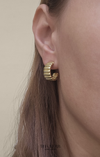 Charlotte Chunky Hoop Earrings