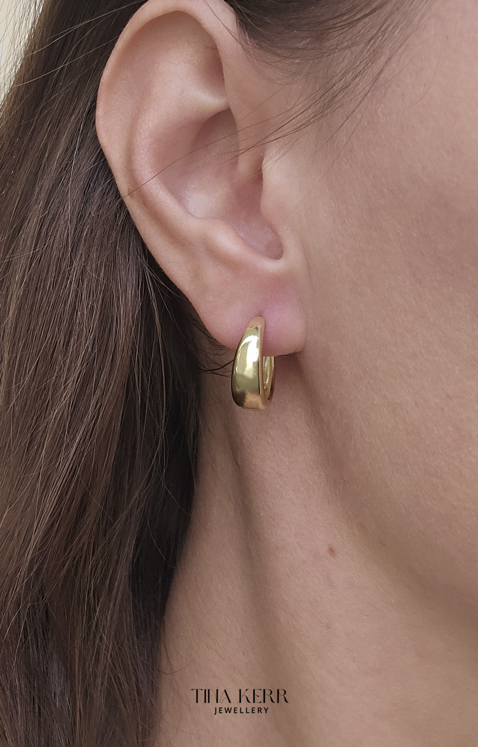 Diana Mini Chunky Hoop Earrings