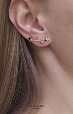 Colorful 3pcs Earring Set