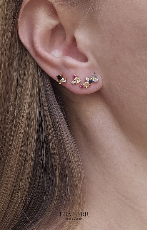 Colorful 3pcs Earring Set