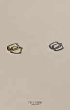 Link Sparkly Hoop Earrings