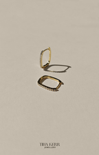 Link Sparkly Hoop Earrings