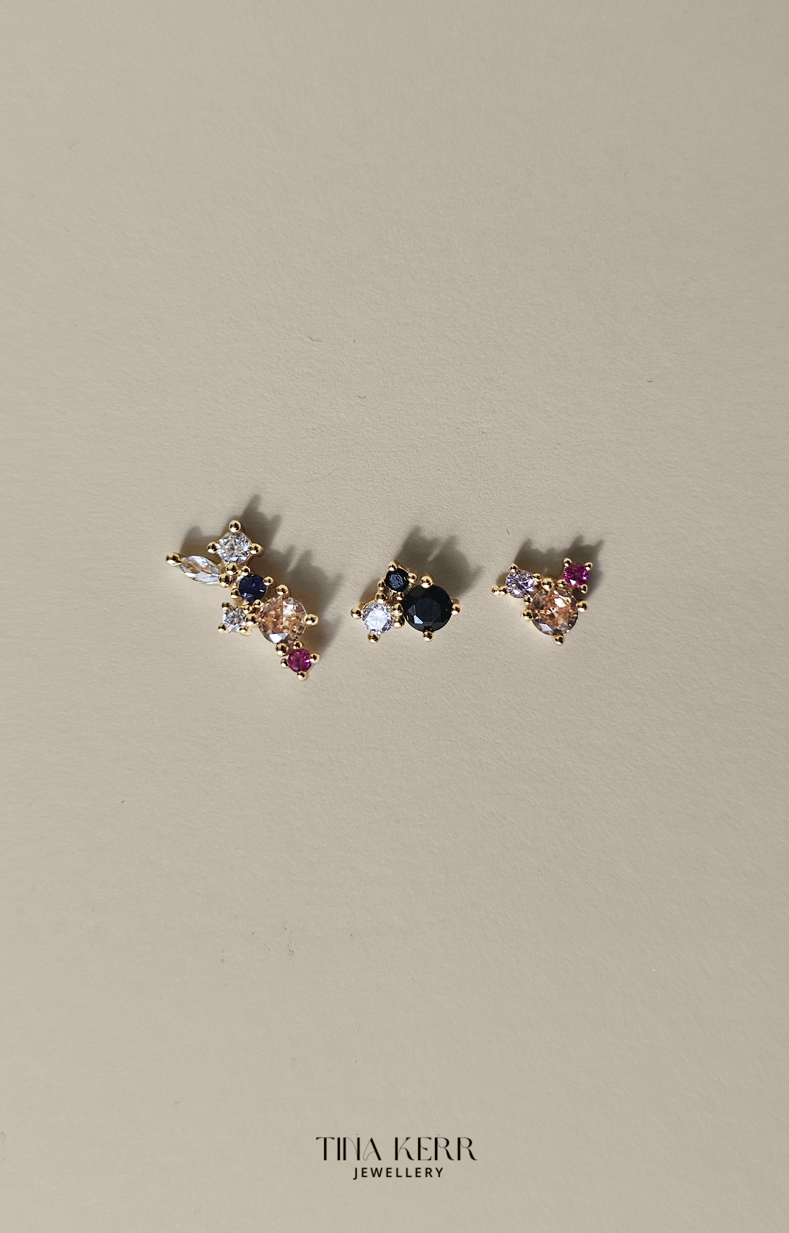 Colorful 3pcs Earring Set