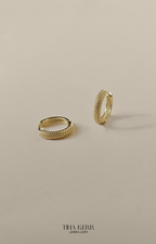 Soleil Huggie Hoop Earrings