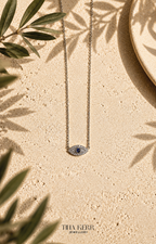 Dainty Evil Eye CZ Necklace