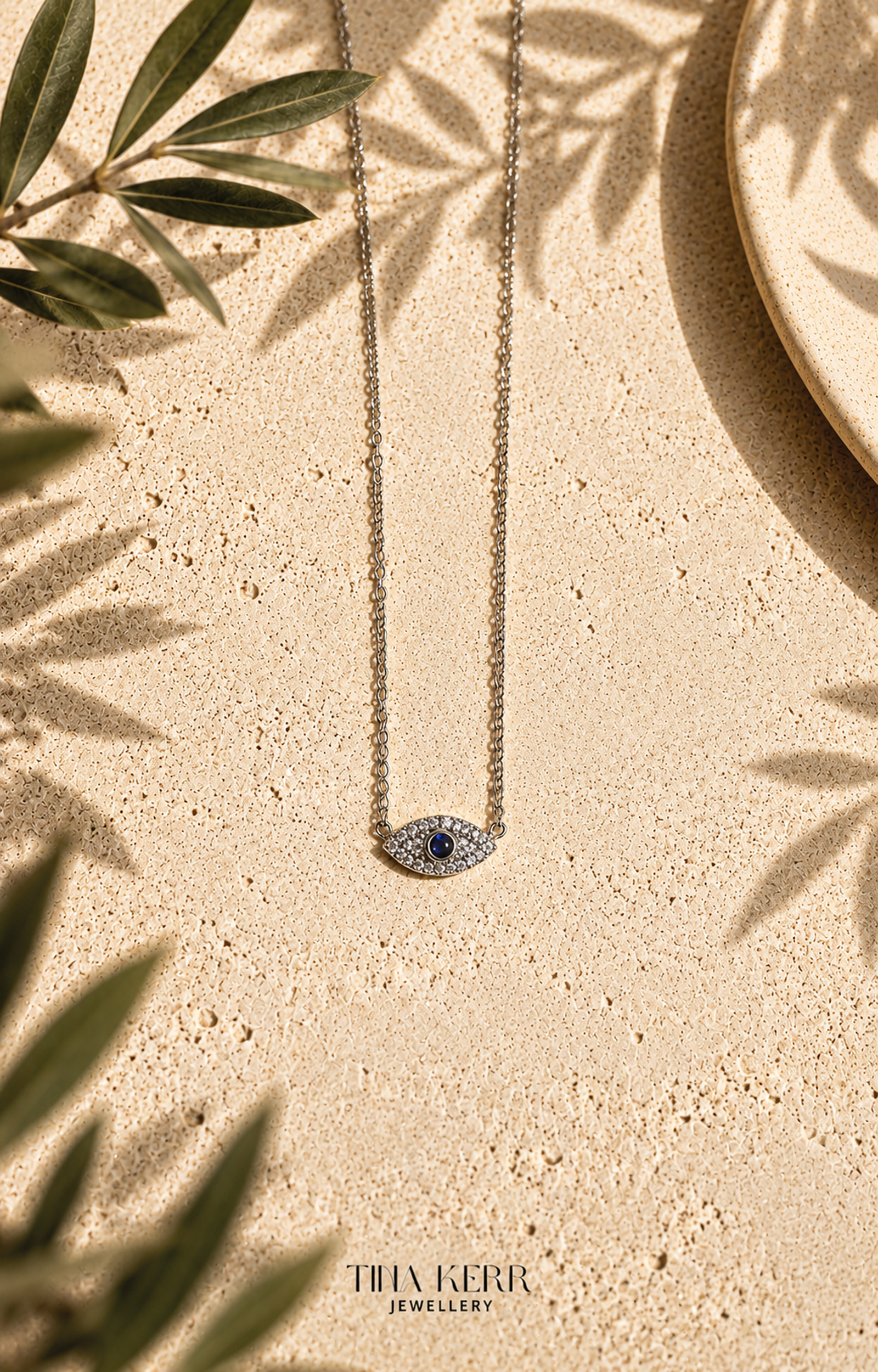 Dainty Evil Eye CZ Necklace