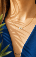 Dainty Evil Eye CZ Necklace