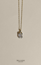 Dainty Baguette CZ Necklace