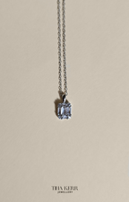 Dainty Baguette CZ Necklace