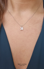 Dainty Baguette CZ Necklace