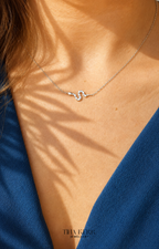 Dainty Snake CZ Necklace